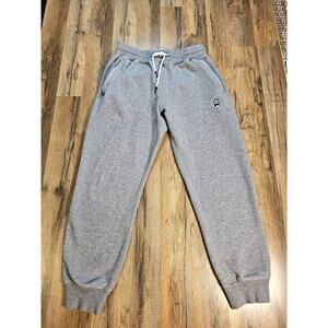 GOAT USA Sweatpants Mens M Gray Jogger Pants Crown Goat Logo Fleece